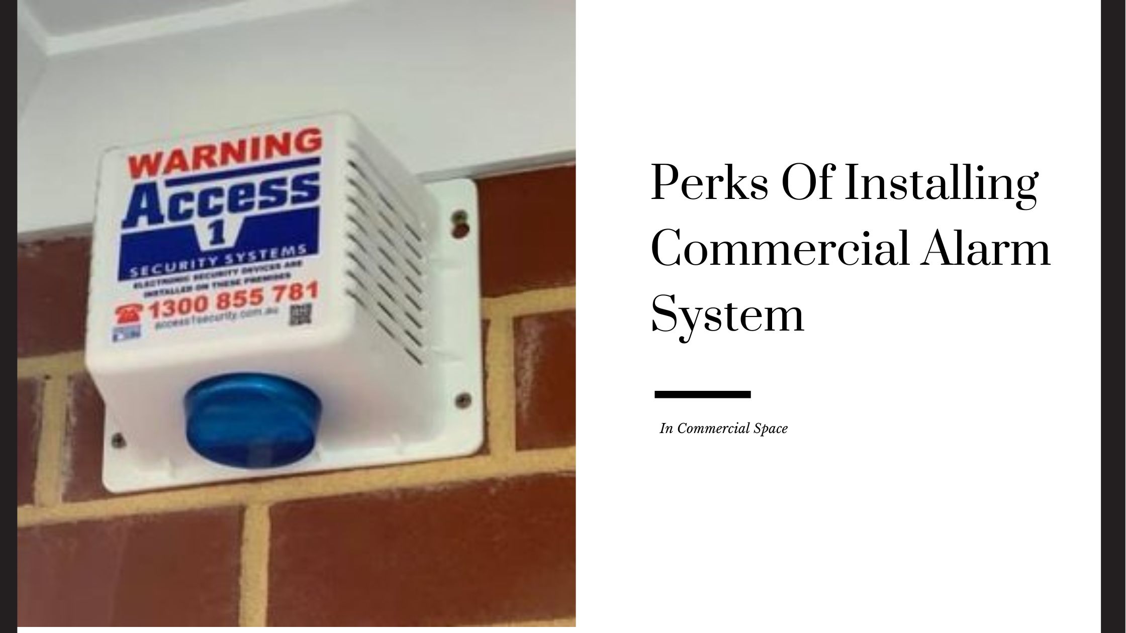 Commercial Security Alarm Systems Perth